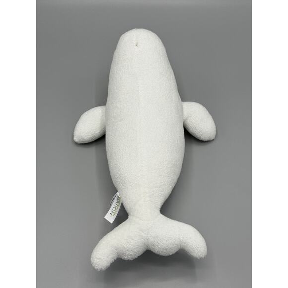Destination Nation Beluga Whale Plush 13 Inch Stuffed Ocean Animal - Picture 5 of 11
